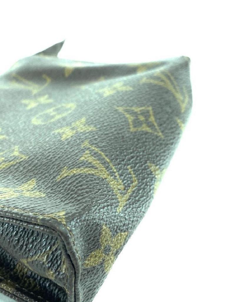 Louis Vuitton Brown Toiletry Pouch Poche Monogram 15 Toilette 15lv618 Wallet 5