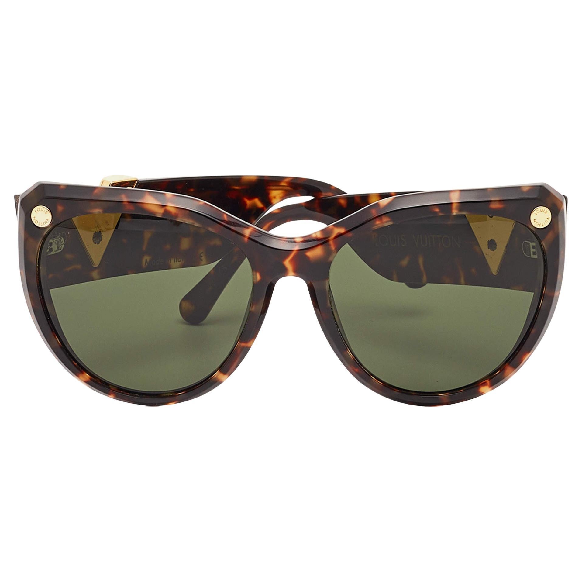 Louis Vuitton Brown Tortoise Z0904W My Fair Lady Sunglasses For Sale