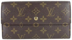 Louis Vuitton Brown Tresor Porte Monogram Sarah Trifold 25lz0129 Wallet