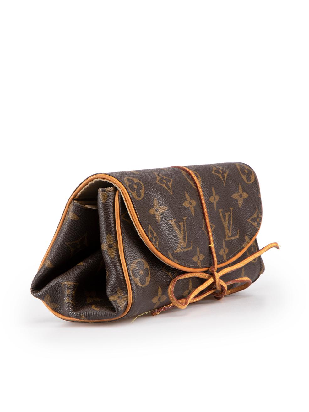Louis Vuitton Brown Trousse Bijoux Pliable Jewellery Roll Pouch In Excellent Condition In London, GB