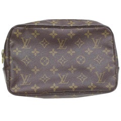 Louis Vuitton Brown Trousse Monogram Toilette 23 Pouch 869184 Cosmetic Bag