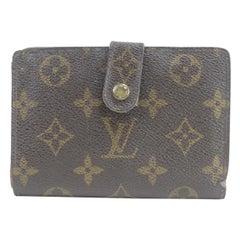 Vintage Louis Vuitton Brown Twist Porte Kisslock Viennois French Purse 27lk0116 Wallet