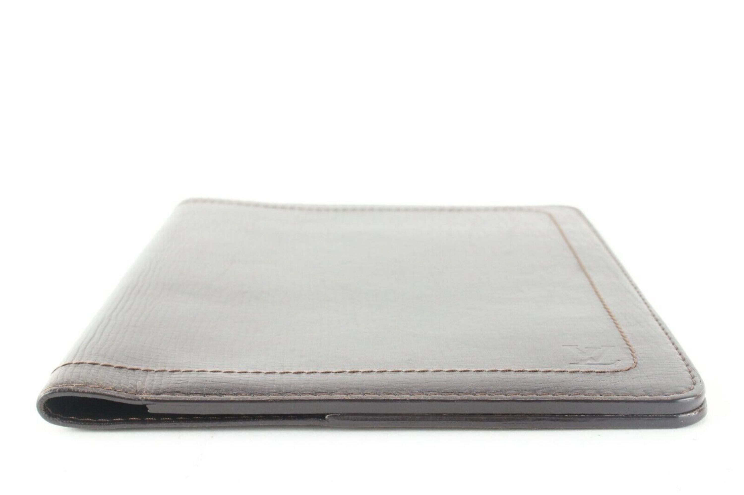 Louis Vuitton Brown Utah Desktop Agenda Cover Notebook 6LV0501 For Sale 5