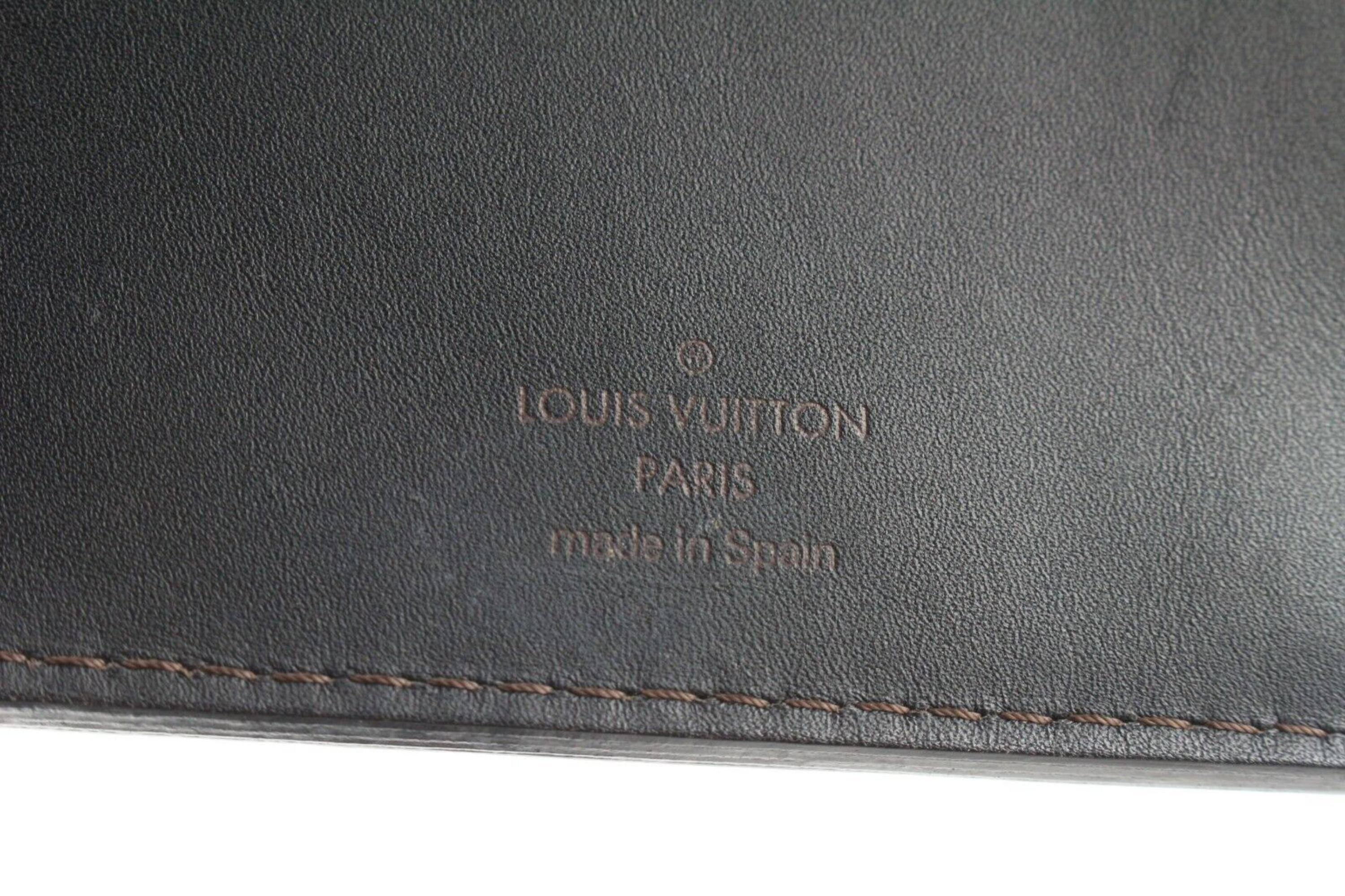 Louis Vuitton Brown Utah Desktop Agenda Cover Notebook 6LV0501 For Sale 1