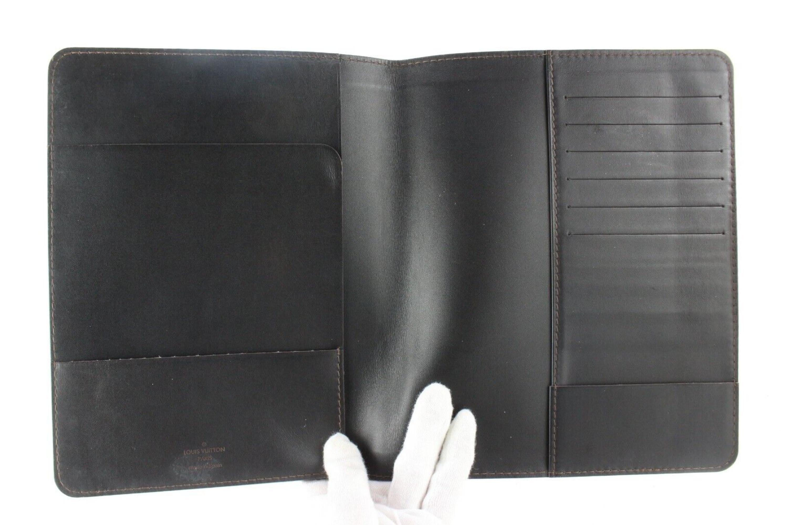 Louis Vuitton Brown Utah Desktop Agenda Cover Notebook 6LV0501 For Sale 2