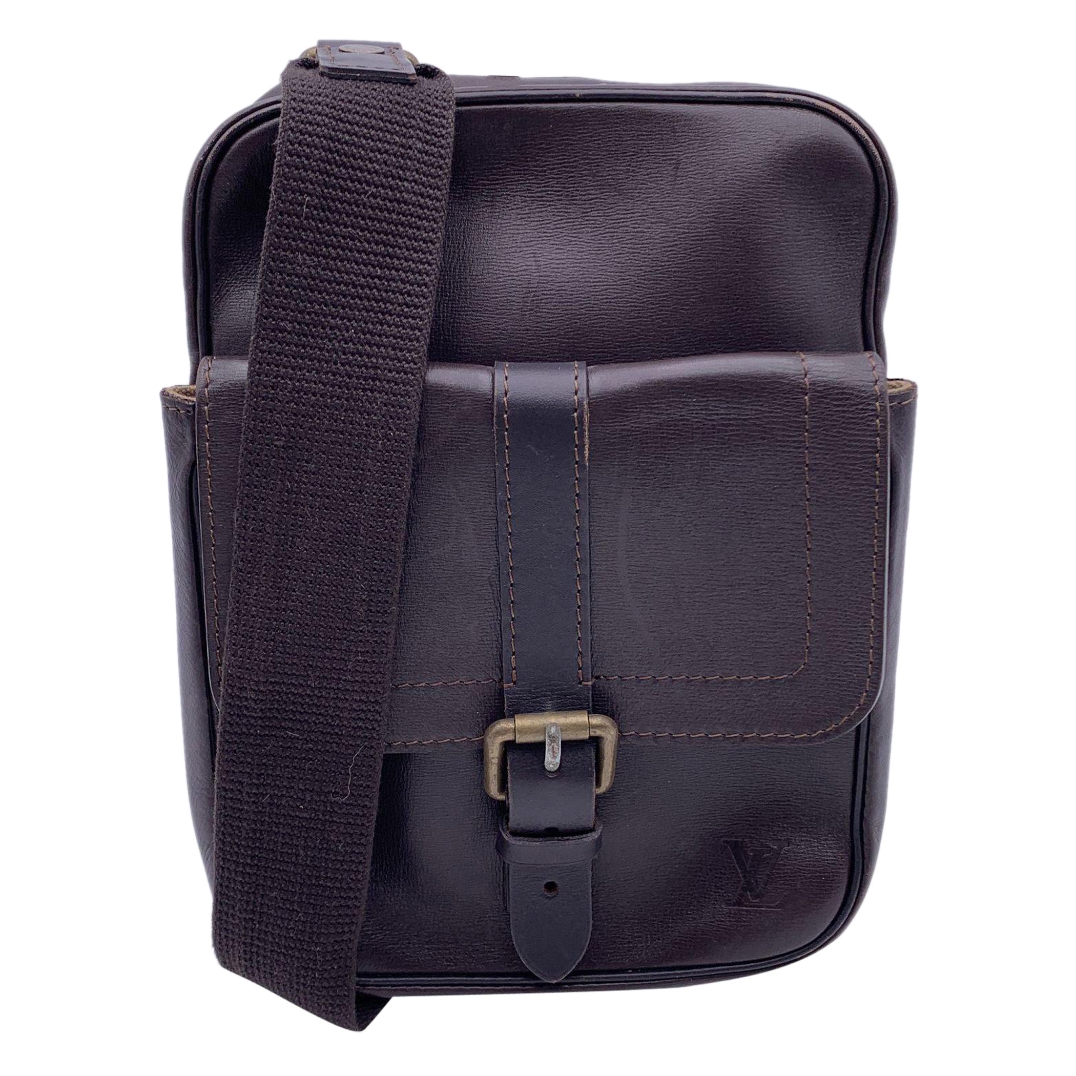 Louis Vuitton Brown Utah Leather Iroquoise Shoulder Messenger Bag