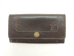 Louis Vuitton Brown Utah Leather Key Case 216818 Wallet
