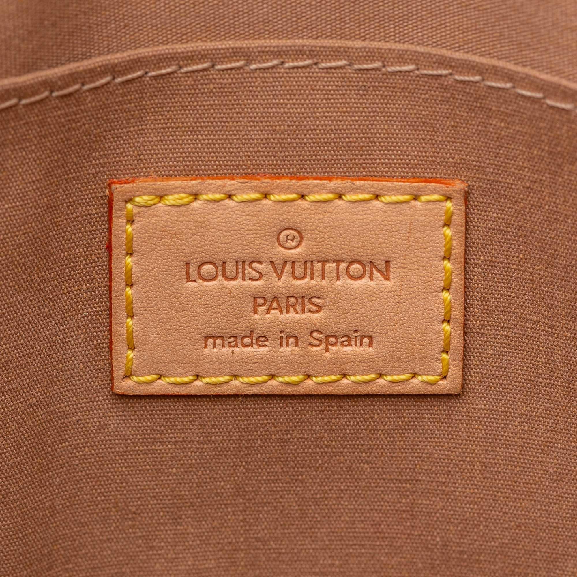 Louis Vuitton Brown Vernis Leather Leather Vernis Maple Drive Spain w/ Dust Bag For Sale 2