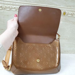 Louis Vuitton Brown Vernis Thompson Street Shoulder Bag