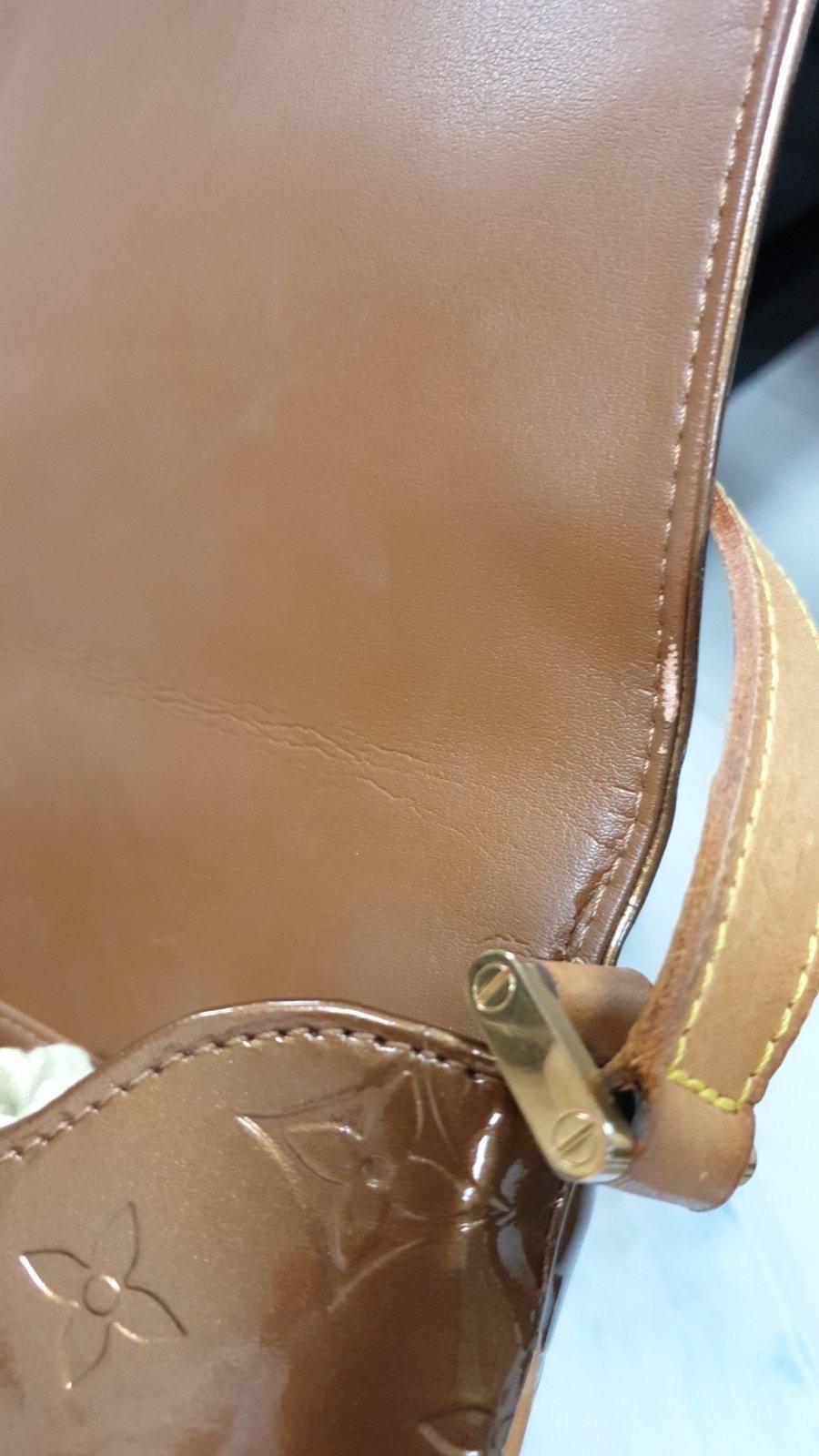 Louis Vuitton - Sac porté épaule marron « Vernis Thompson Street » en vente 2