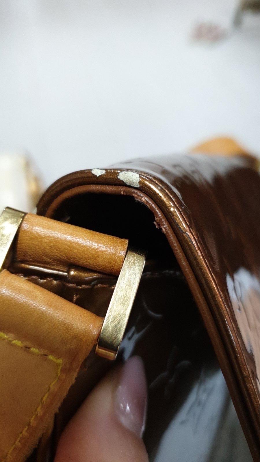 Louis Vuitton - Sac porté épaule marron « Vernis Thompson Street » en vente 4