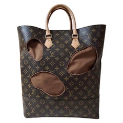 Louis Vuitton Brown X Comme Des Garçons Burned Holes Monogram Tote
