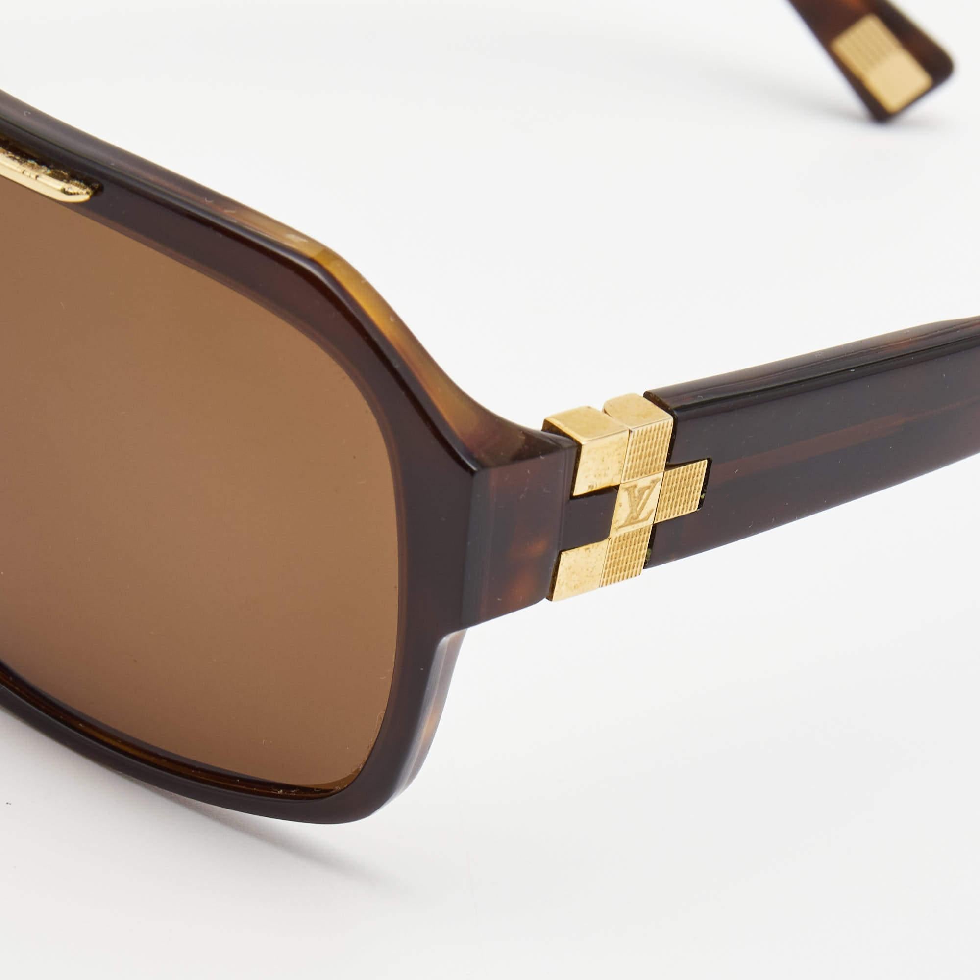 Men's Louis Vuitton Brown Z0272W Damier GM Sunglasses