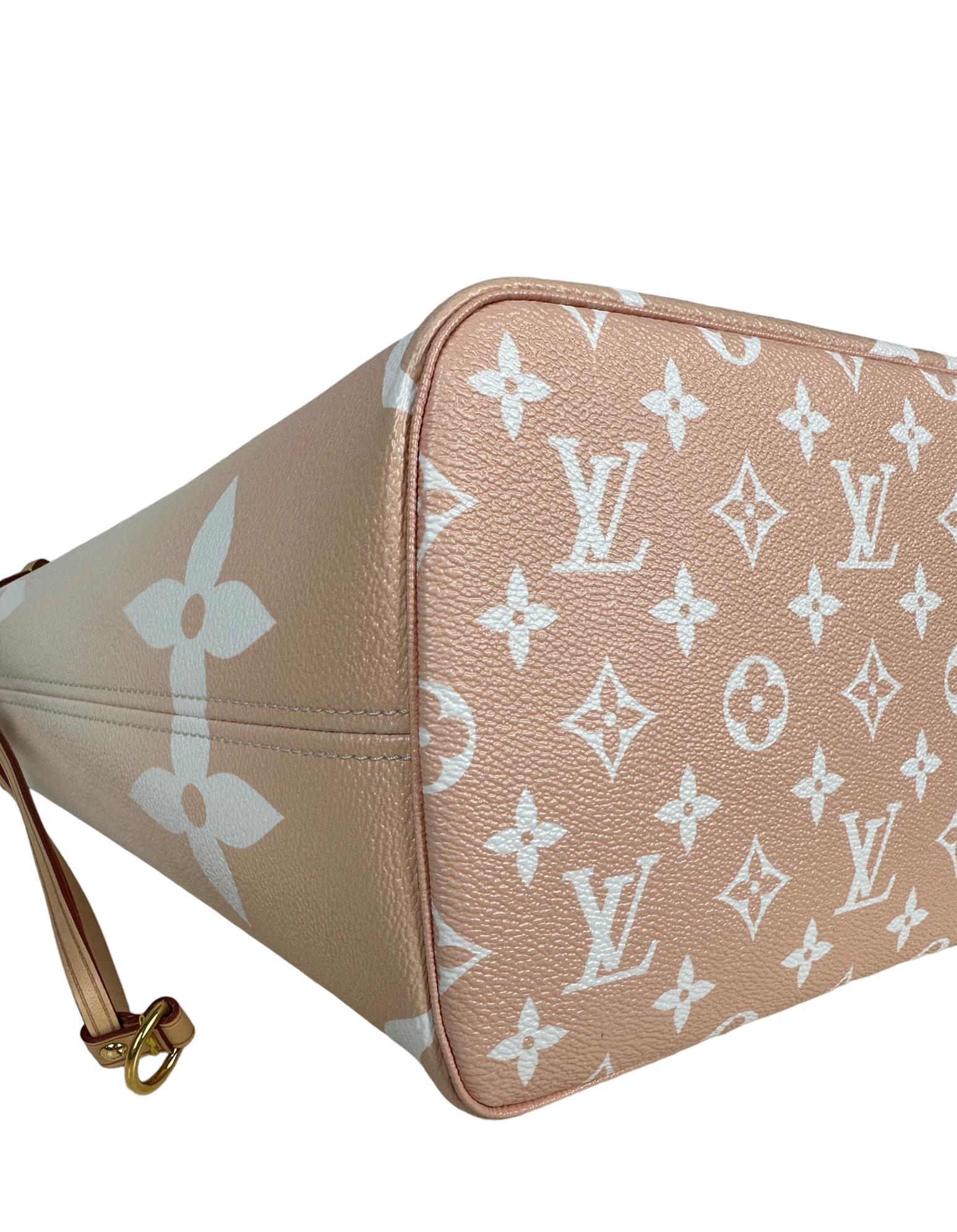 Louis Vuitton Brume Monogram Giant By The Pool Neverfull MM Tote Bag For Sale 1