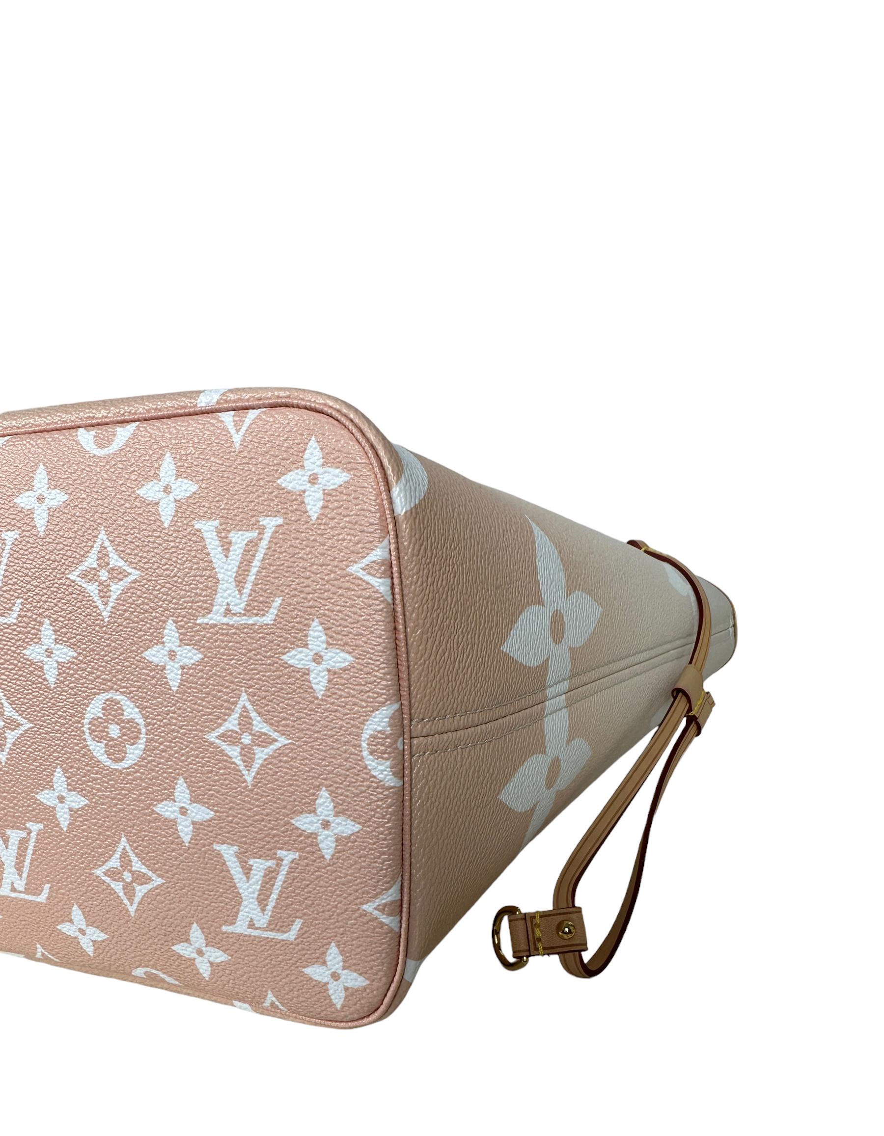 Louis Vuitton Brume Monogram Giant By The Pool Neverfull MM Tote Bag For Sale 2