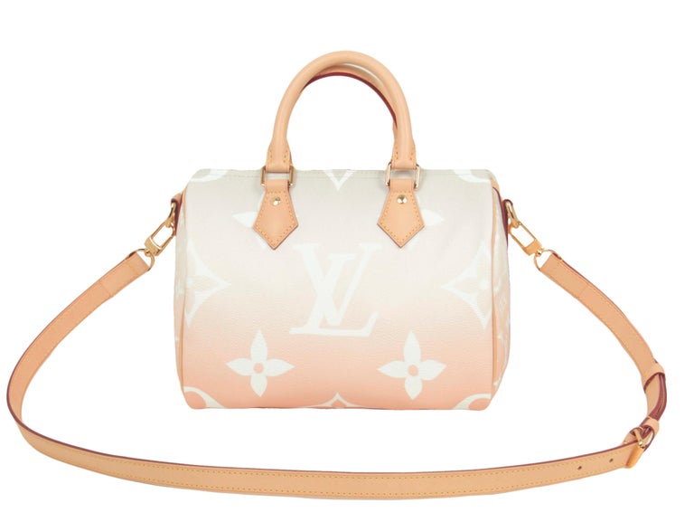 Louis Vuitton Limited Edition Brume Monogram Giant Canvas By The Pool  Speedy Bandouliere 25 Bag - Yoogi's Closet