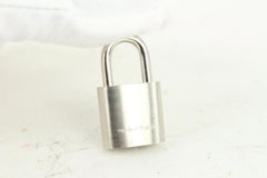 Louis Vuitton Brushed Silver LV Padlock and Key Lock Set 1019lv13