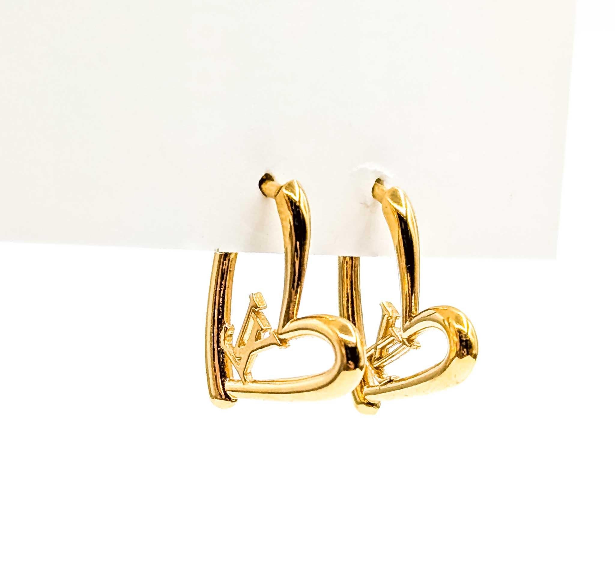 Louis Vuitton Buci d'Oreille Heart Fall in Love PM Earrings Moderno en venta