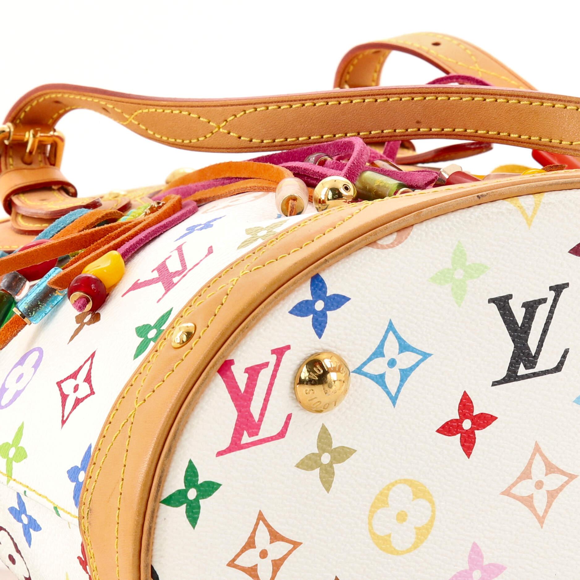 Women's or Men's Louis Vuitton Bucket Bag Limited Edition Fringe Monogram Multicolor