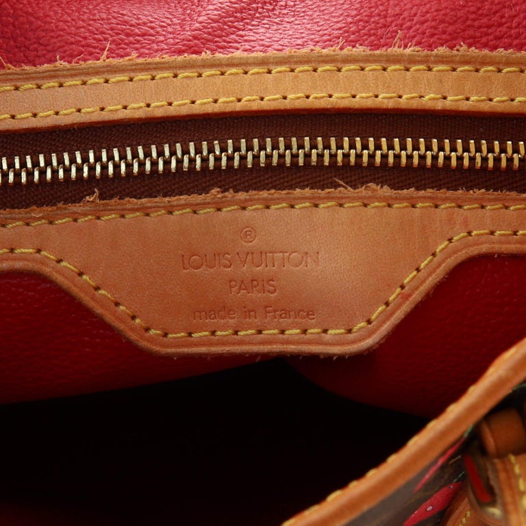 Louis Vuitton Bucket Bag Limited Edition Monogram Cerises Brown