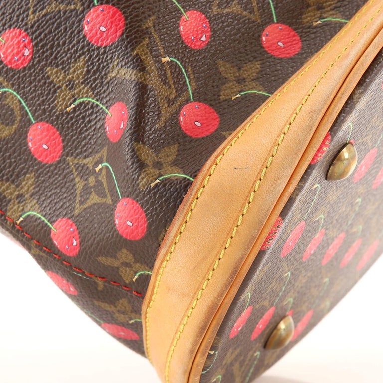 Louis Vuitton Bucket Bag Limited Edition Monogram Cerises at 1stDibs