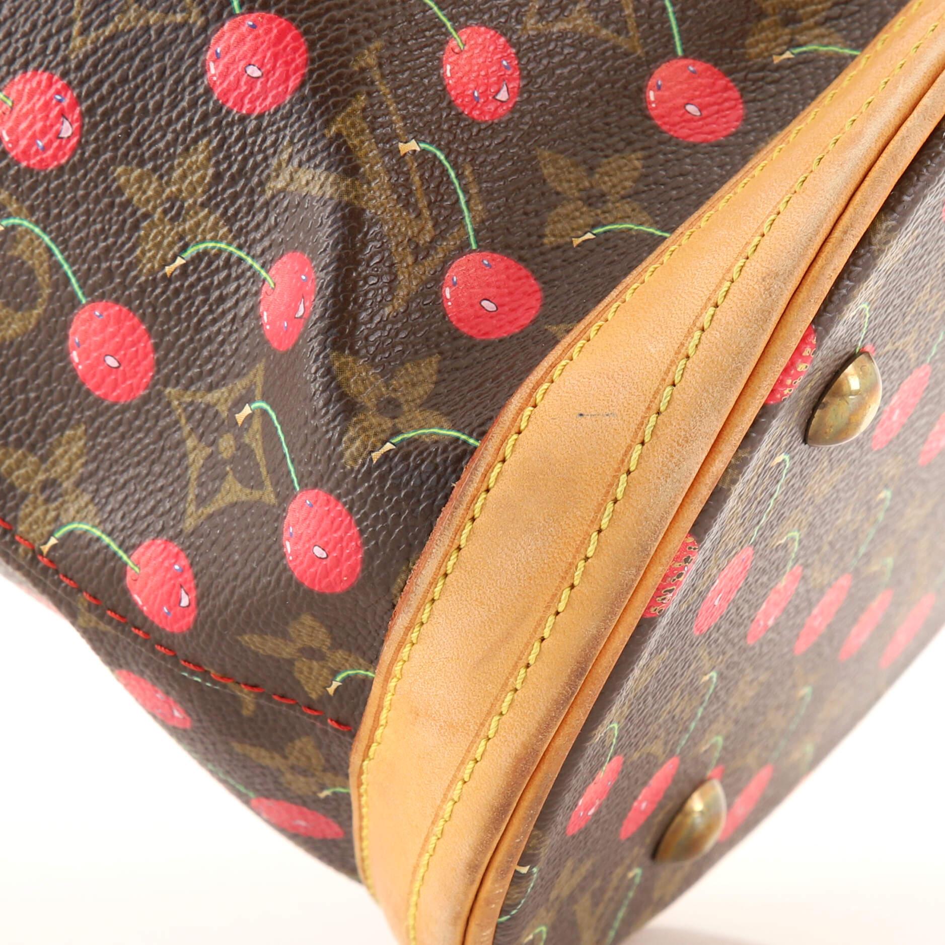 Women's or Men's Louis Vuitton Bucket Bag Limited Edition Monogram Cerises