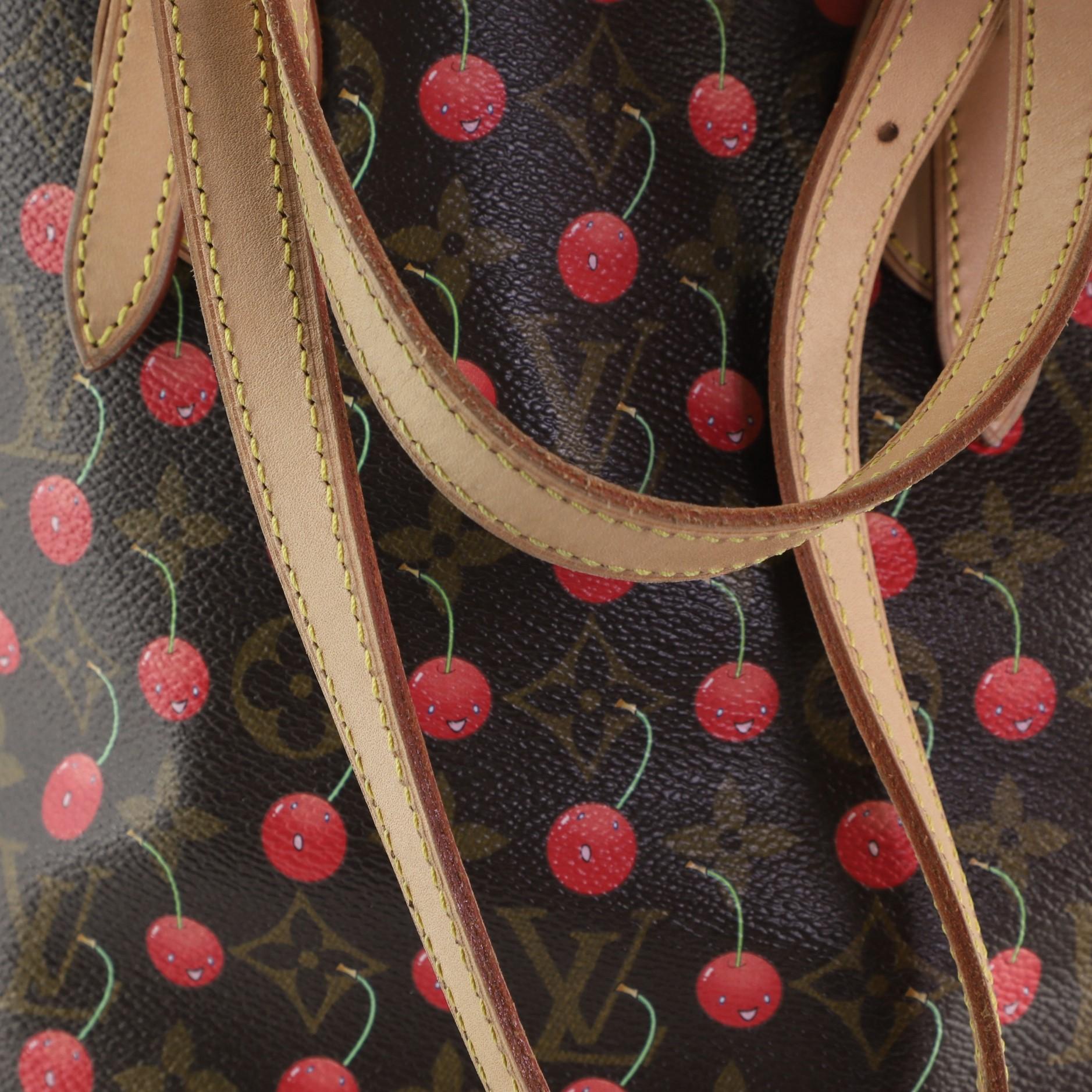 Louis Vuitton Bucket Bag Limited Edition Monogram Cerises In Good Condition In NY, NY