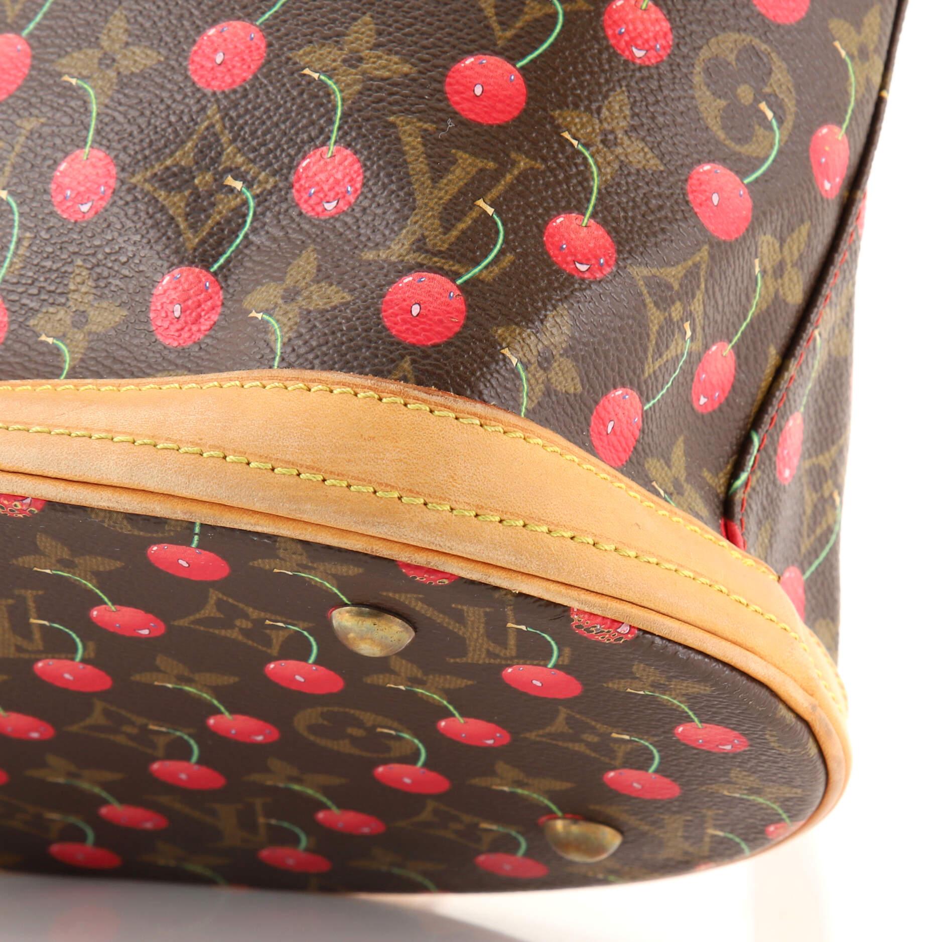 Louis Vuitton Bucket Bag Limited Edition Monogram Cerises 1