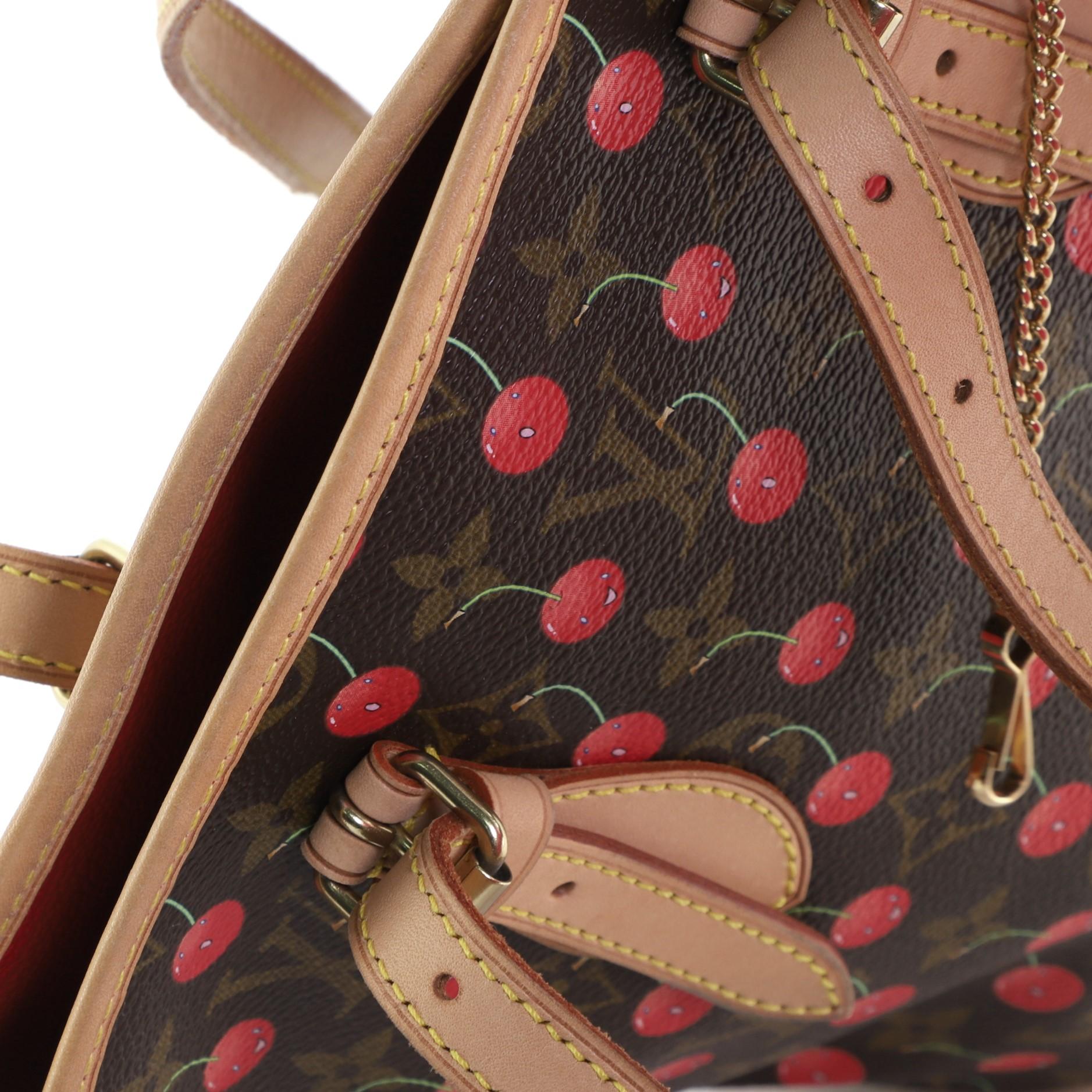 Women's or Men's Louis Vuitton Bucket Bag Limited Edition Monogram Cerises