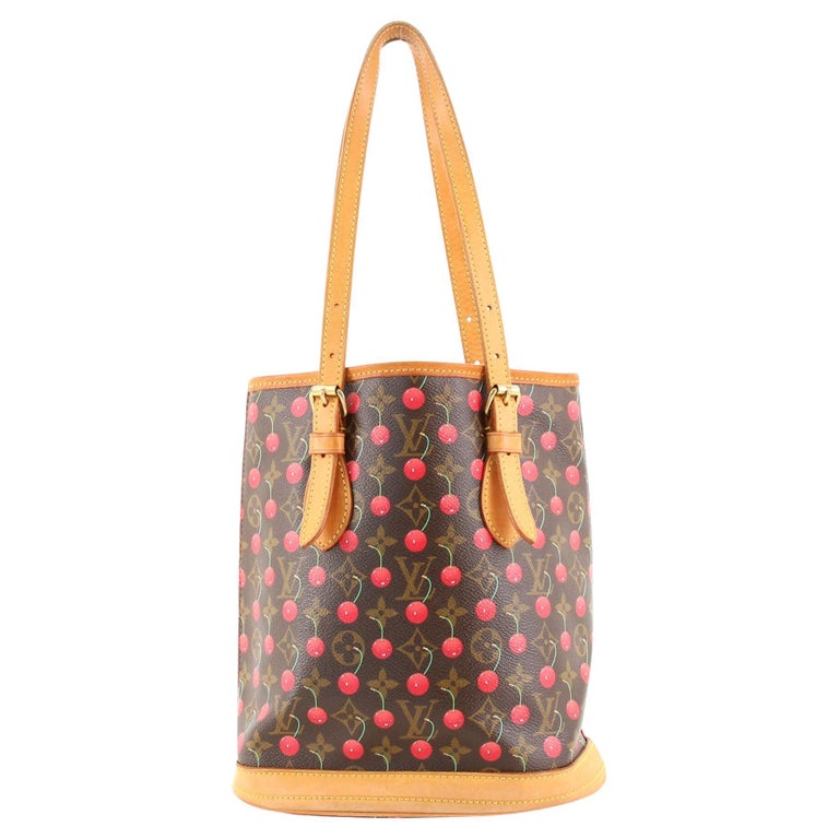 Louis Vuitton Bucket Bag Limited Edition Monogram Cerises at 1stDibs