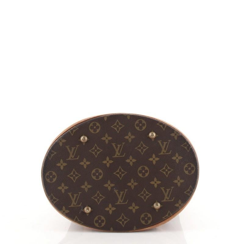 Louis Vuitton Bucket Bag Monogram Canvas GM In Good Condition In NY, NY