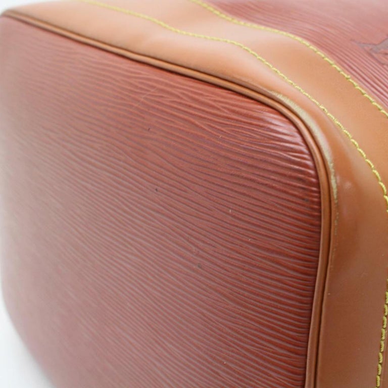 Louis Vuitton Bucket Bicolor Noe Gm Hobo 870002 Brown Leather Shoulder ...