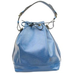 Louis Vuitton Bucket Epi Toledo Noe Gm Hobo 869783 Blue Leather Shoulder Bag
