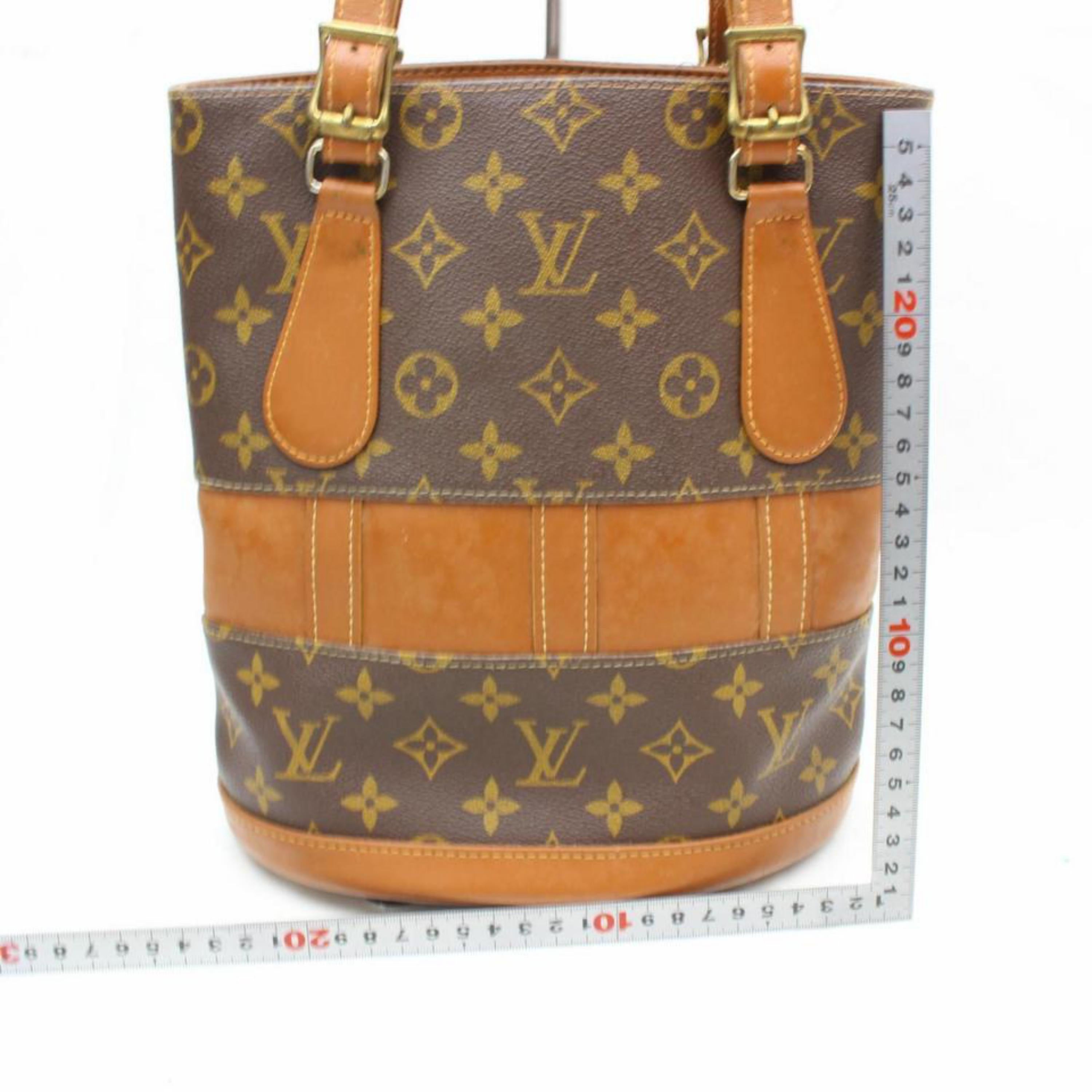 Louis Vuitton Bucket Marais Monogram {petit Pm with Kisslock Pouch 869039 Brown For Sale 2