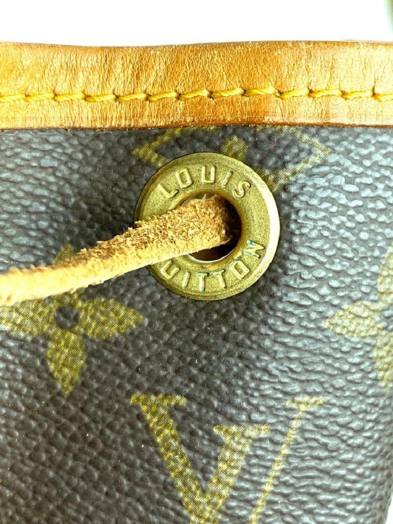 Louis Vuitton Bucket Monogram Noe Gm Drawstring 9lva717 Brown Coated Canvas Bag en vente 6