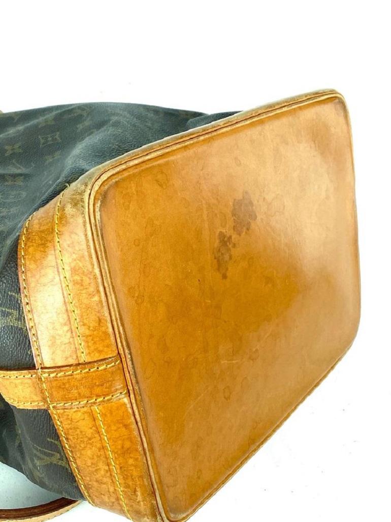 Louis Vuitton Bucket Monogram Noe Gm Drawstring 9lva717 Brown Coated Canvas Bag en vente 4