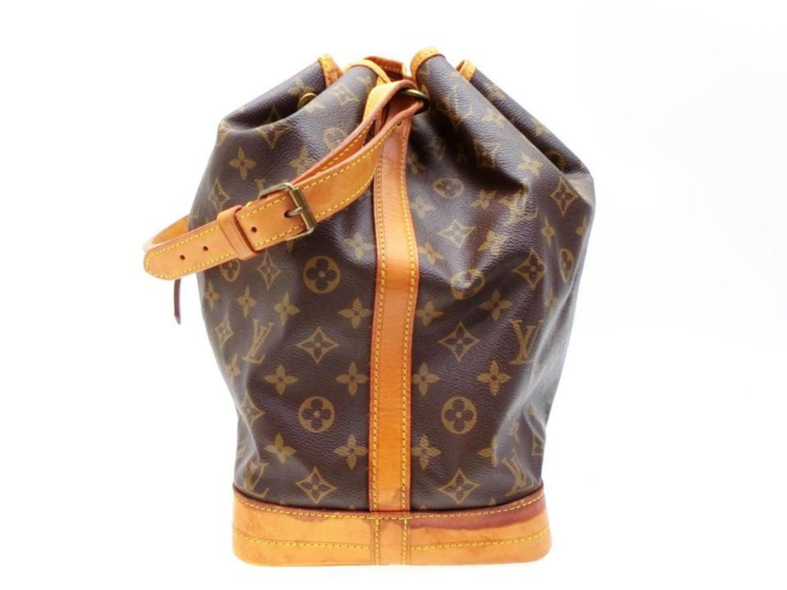 Louis Vuitton Bucket Monogram Noe Gm Drawstring Hobo 232605 Brown Shoulder Bag For Sale 8