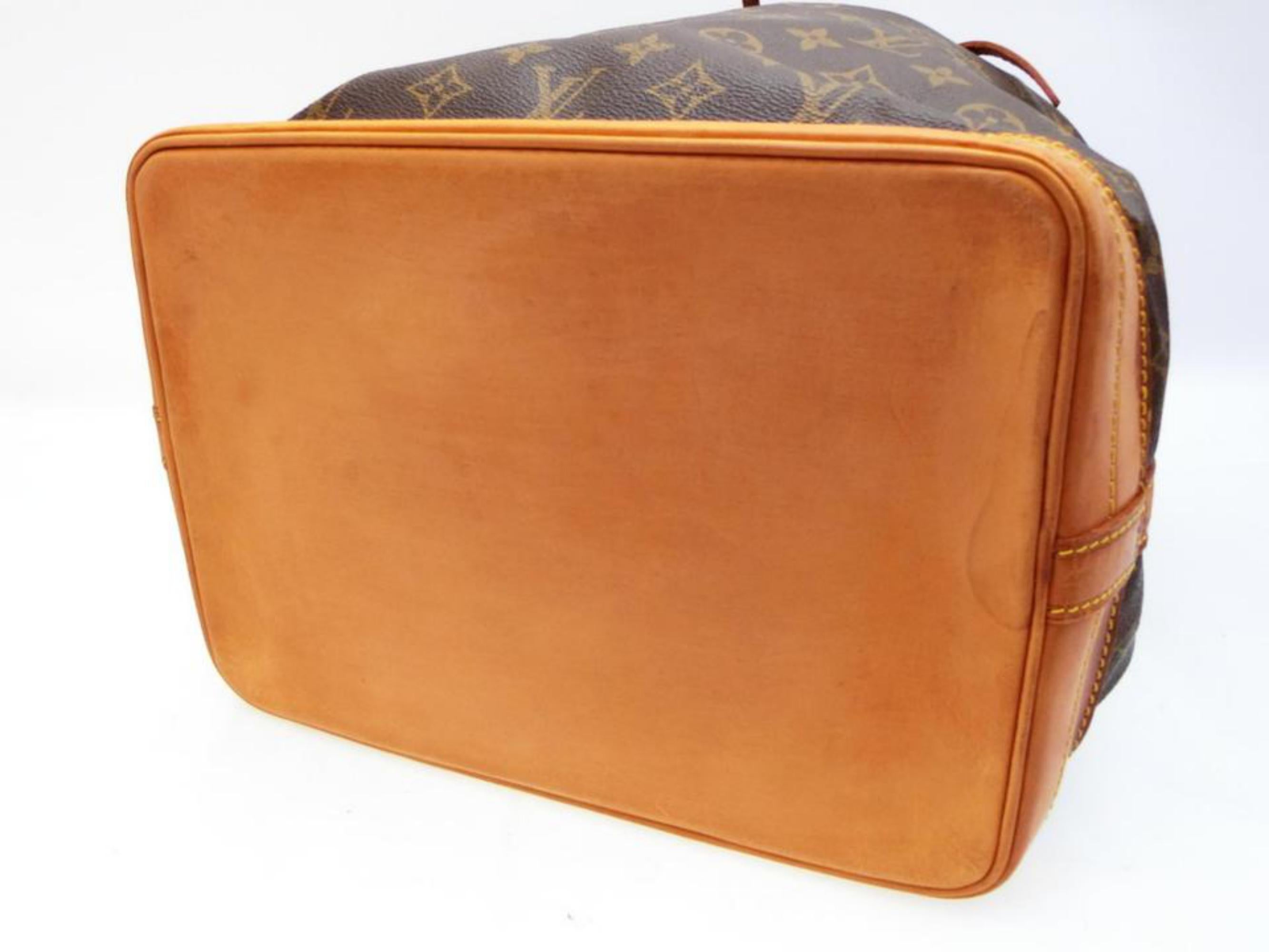 Louis Vuitton Bucket Monogram Noe Gm Drawstring Hobo 232605 Brown Shoulder Bag For Sale 5