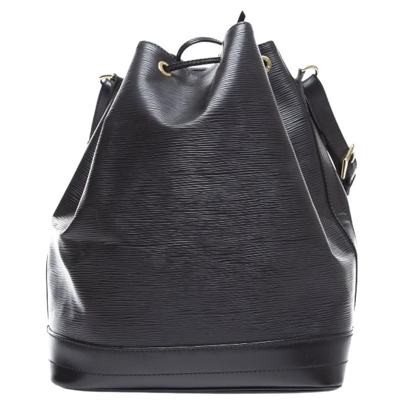 Louis Vuitton Bucket Noir Noe Large Drawstring 20lva619 Black Epi