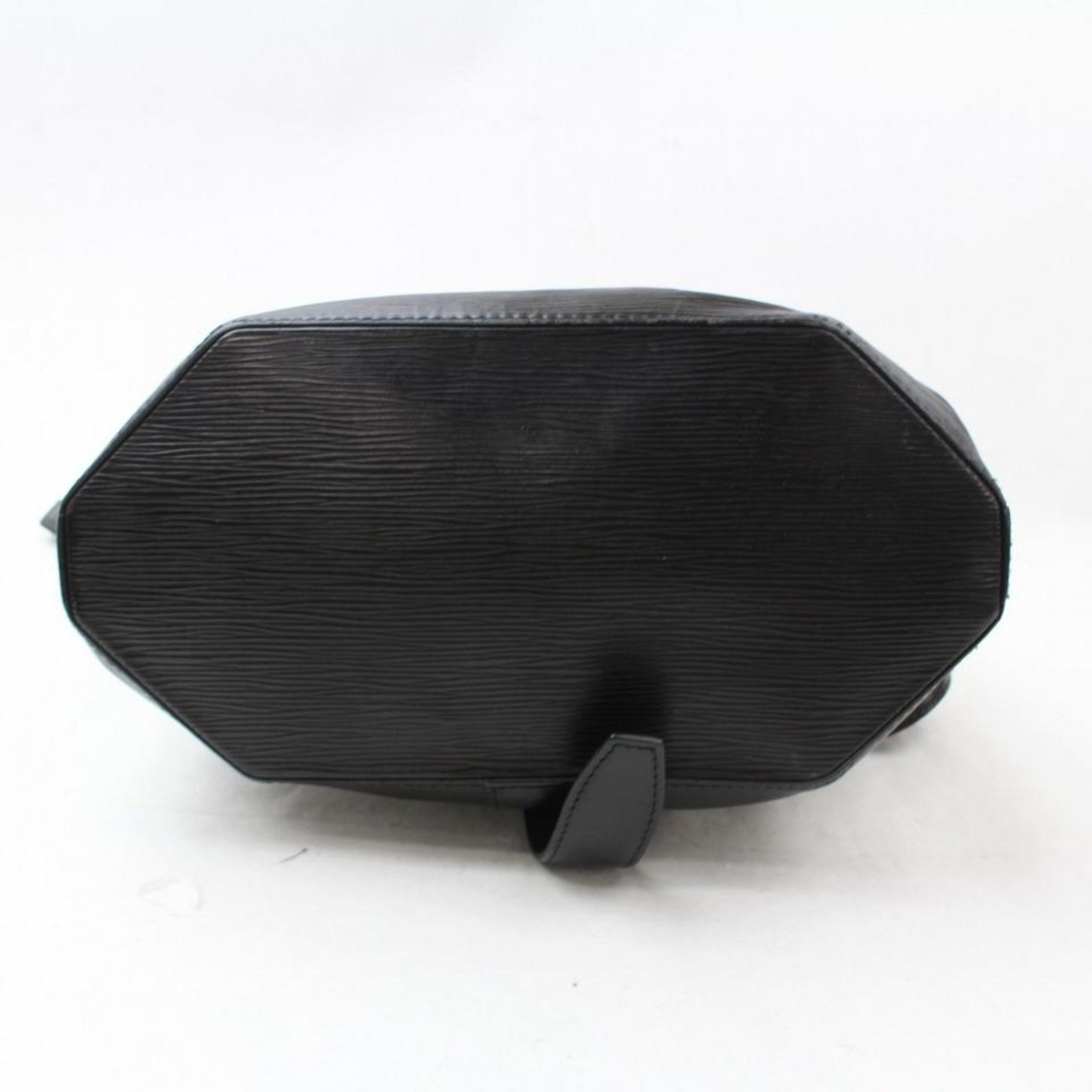 Louis Vuitton Bucket Noir Sac A Dos Sling Backpack Drawstring Hobo 869270 Black  5