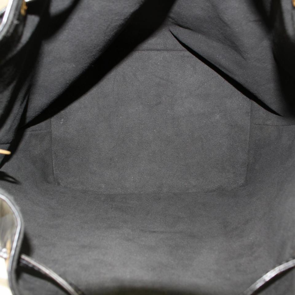 Sac à bandoulière Louis Vuitton Petit Noe en cuir noir avec cordon de serrage 868454 Bon état - En vente à Dix hills, NY