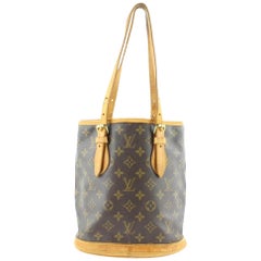 Louis Vuitton Bucket Petite Pm 231190 Brown Coated Canvas Shoulder Bag