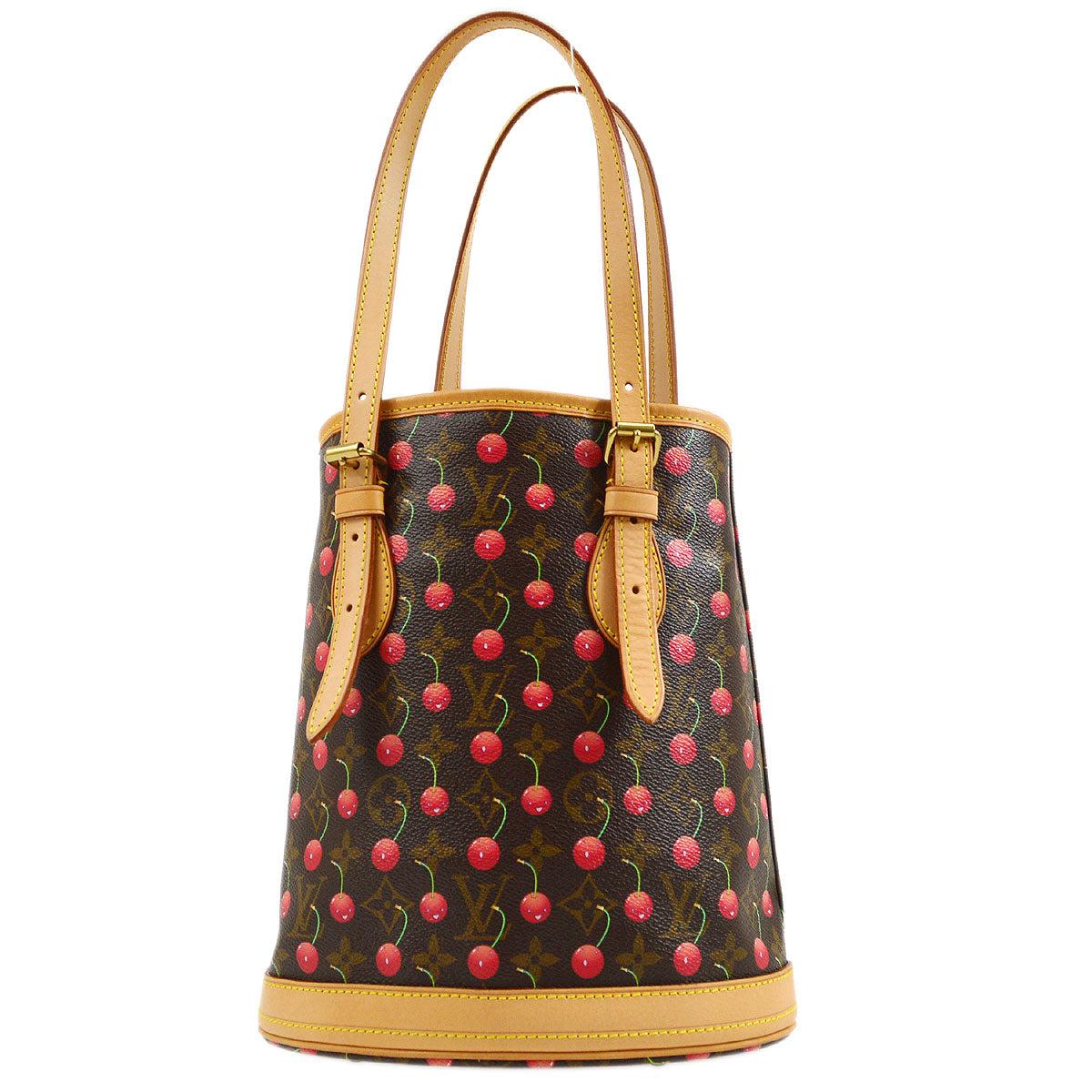 Louis Vuitton Bucket Pm Handbag Monogram Cherry M95012

Additional information:
Color / Material : Brown, Red / Monogram Cherry Canvas, Leather
Pocket : Inside: Pocket*1, Zipper Pocket*1
Comes with : Pouch, Dust Bag, Care Manual
Size(Inch) : W 9.1 x