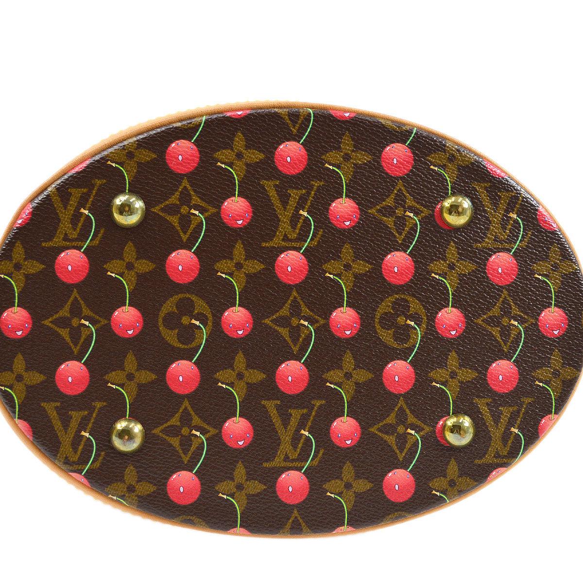 Louis Vuitton Bucket Pm Handbag Monogram Cherry M95012 In Good Condition For Sale In London, GB