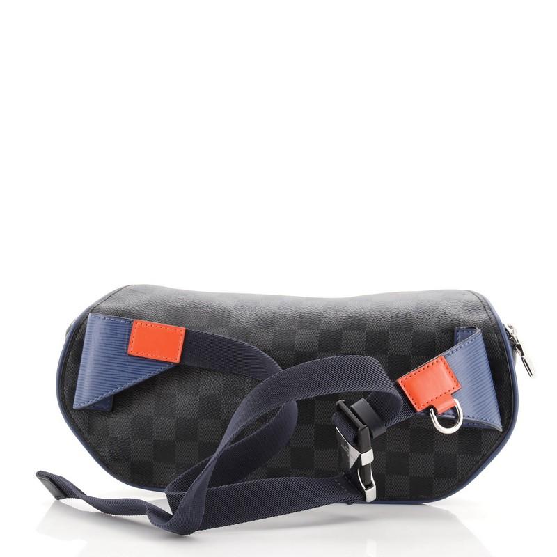 Gris Louis Vuitton - Bum Bag Cuir Epi et Damier Graphite