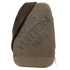 Vintage Louis Vuitton Bum Bag Mage Terre 232300 Grey Damier Jean Canvas Backpack