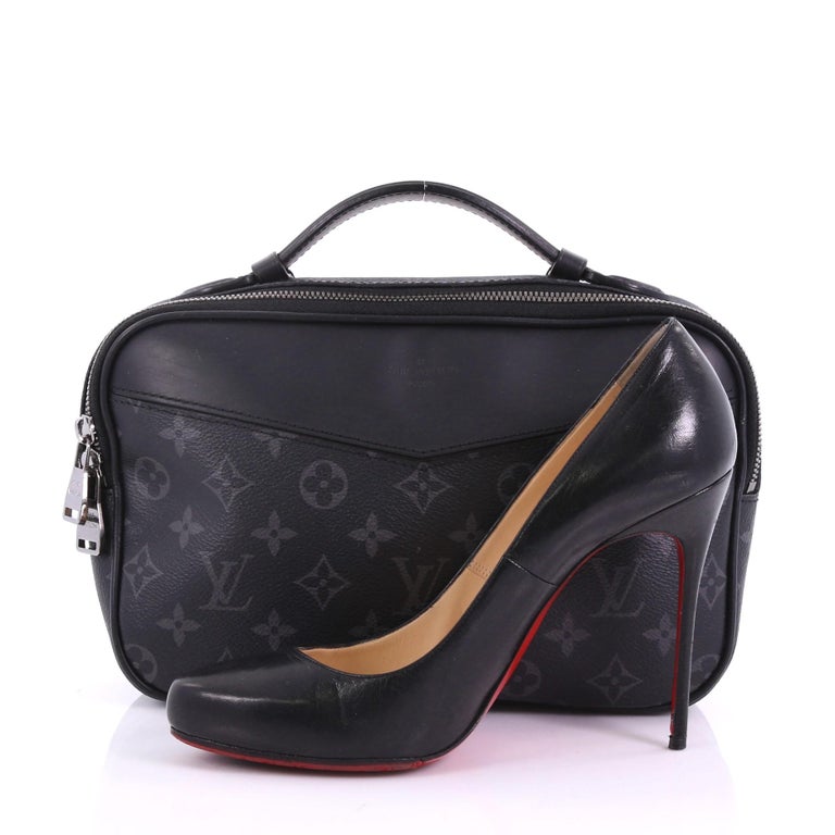 Lv Bum Bag Black Leather IUCN Water