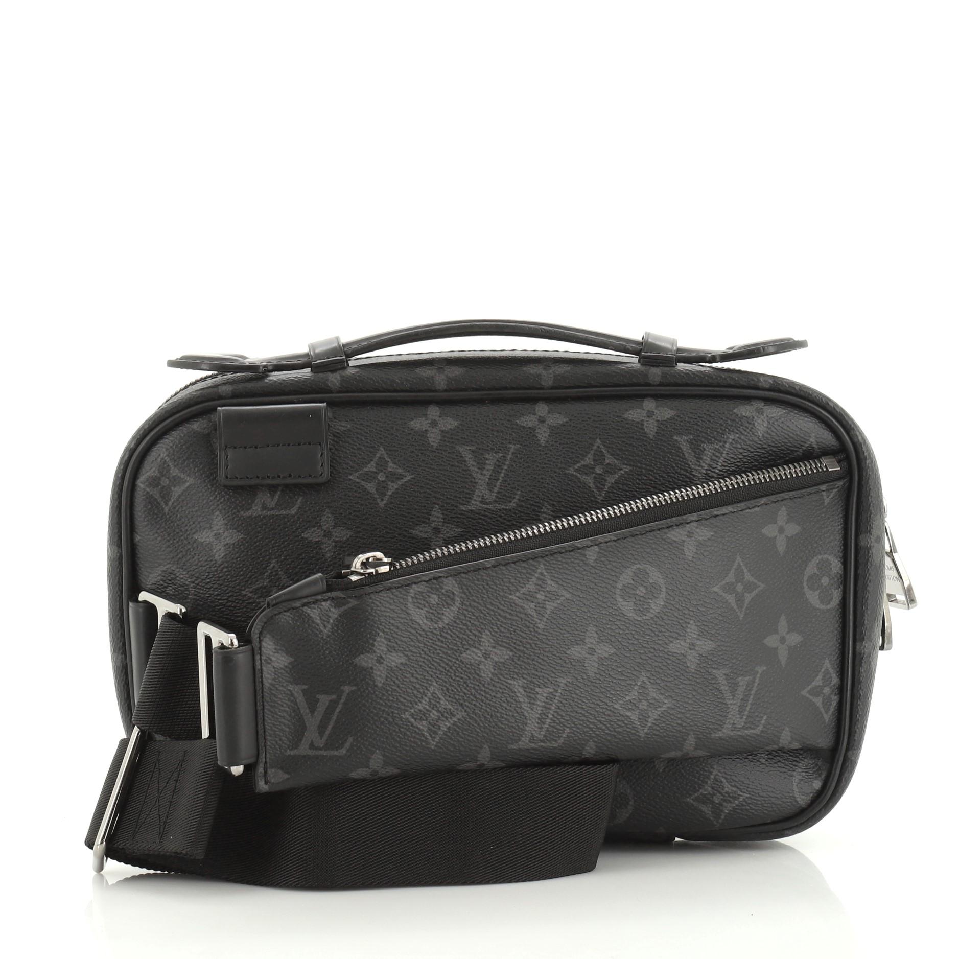 louis vuitton eclipse bumbag with monogram graphite canvas