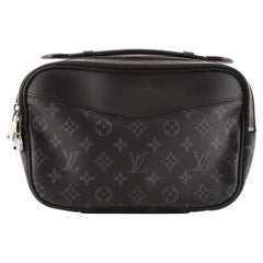 Bum bag / sac ceinture cloth handbag Louis Vuitton Black in Cloth