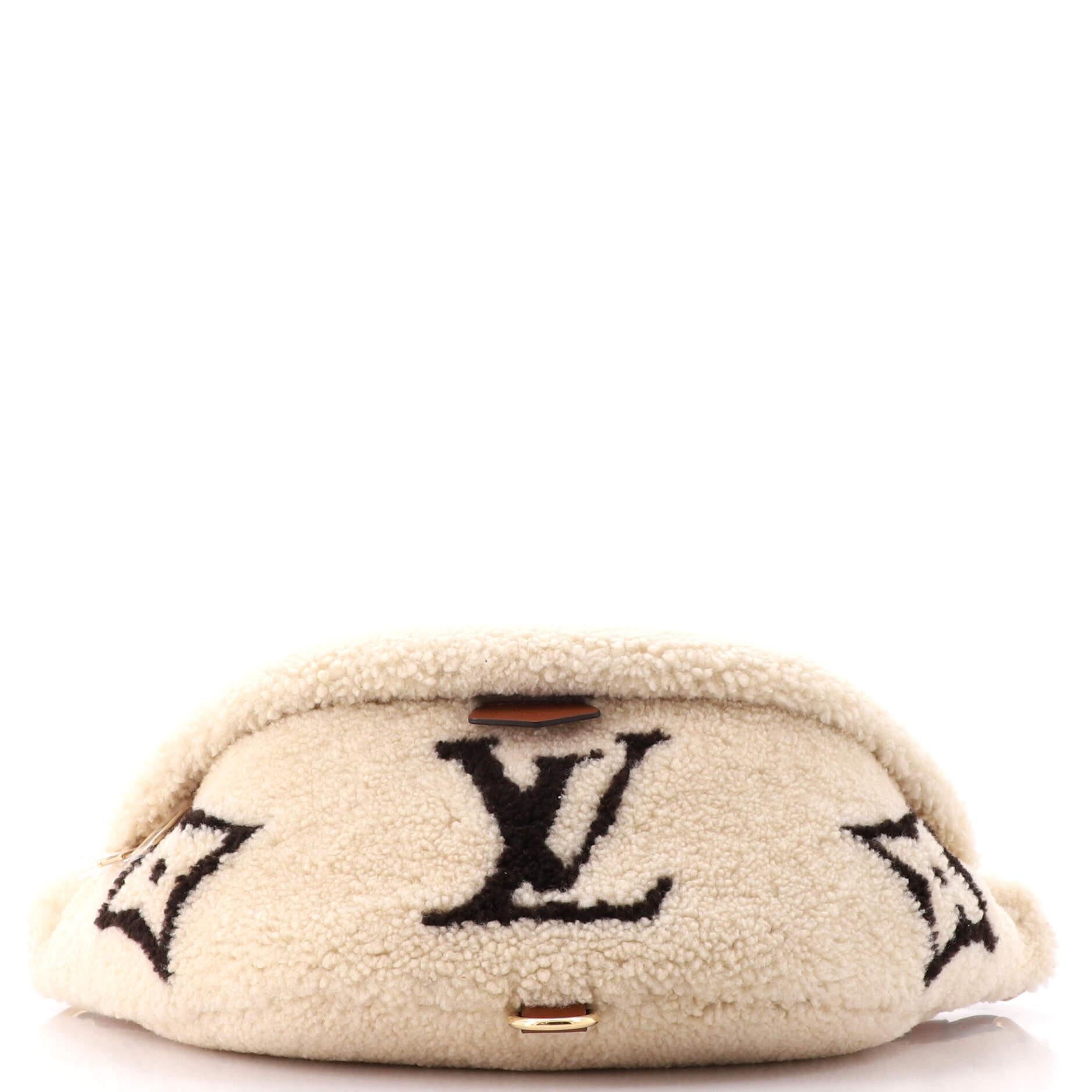 Louis Vuitton Bum Bag Monogram Giant Teddy Fleece 7
